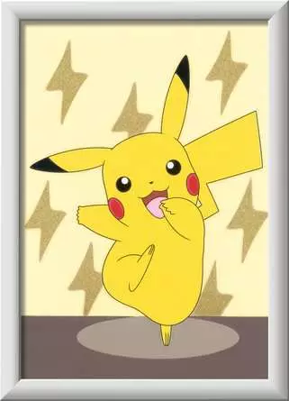 CreArt Pikachu - Malen nach Zahlen für Kinder ab 7 Jahren