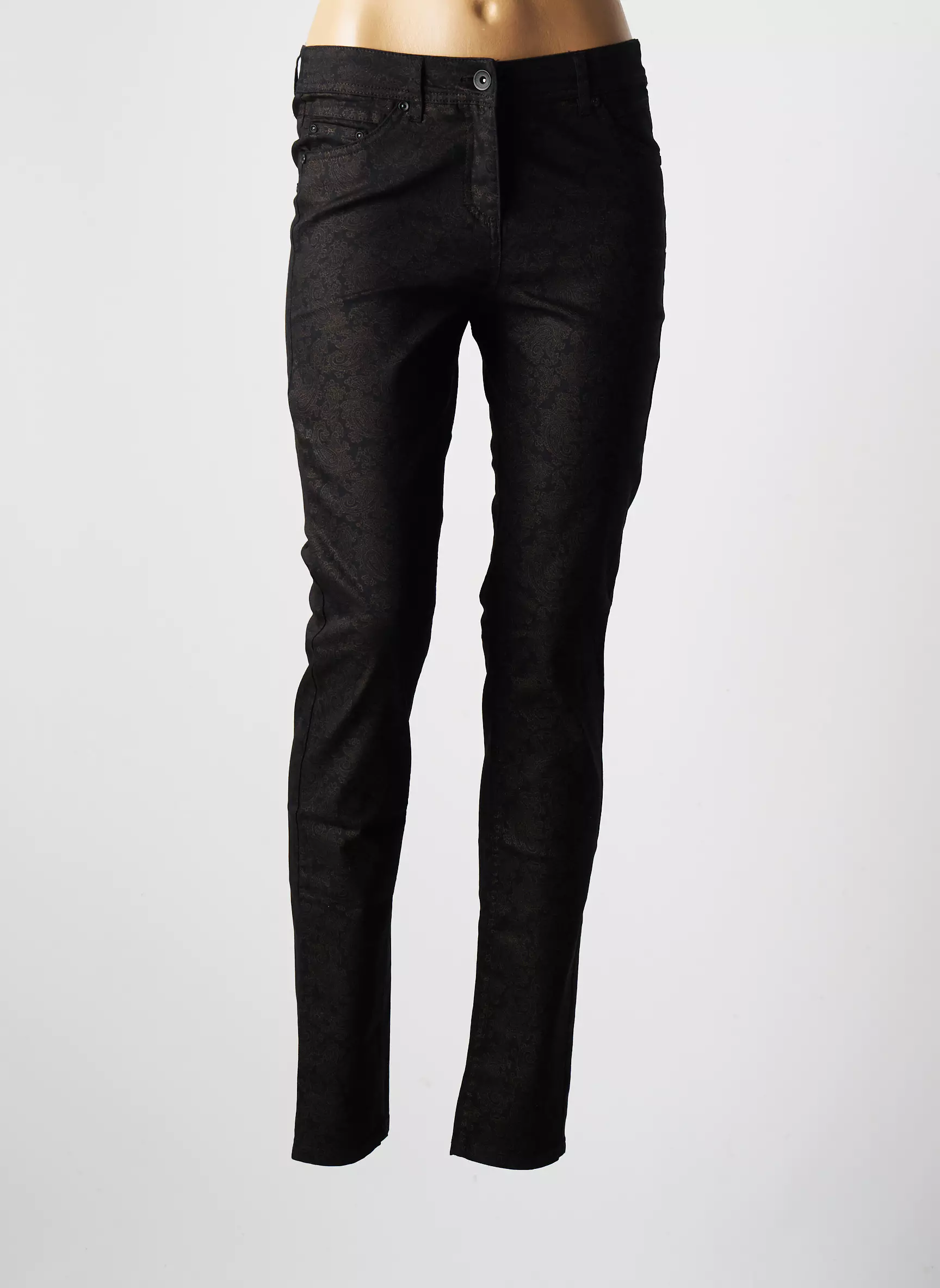 Brandtex Pantalons Slim Femme couleur noir