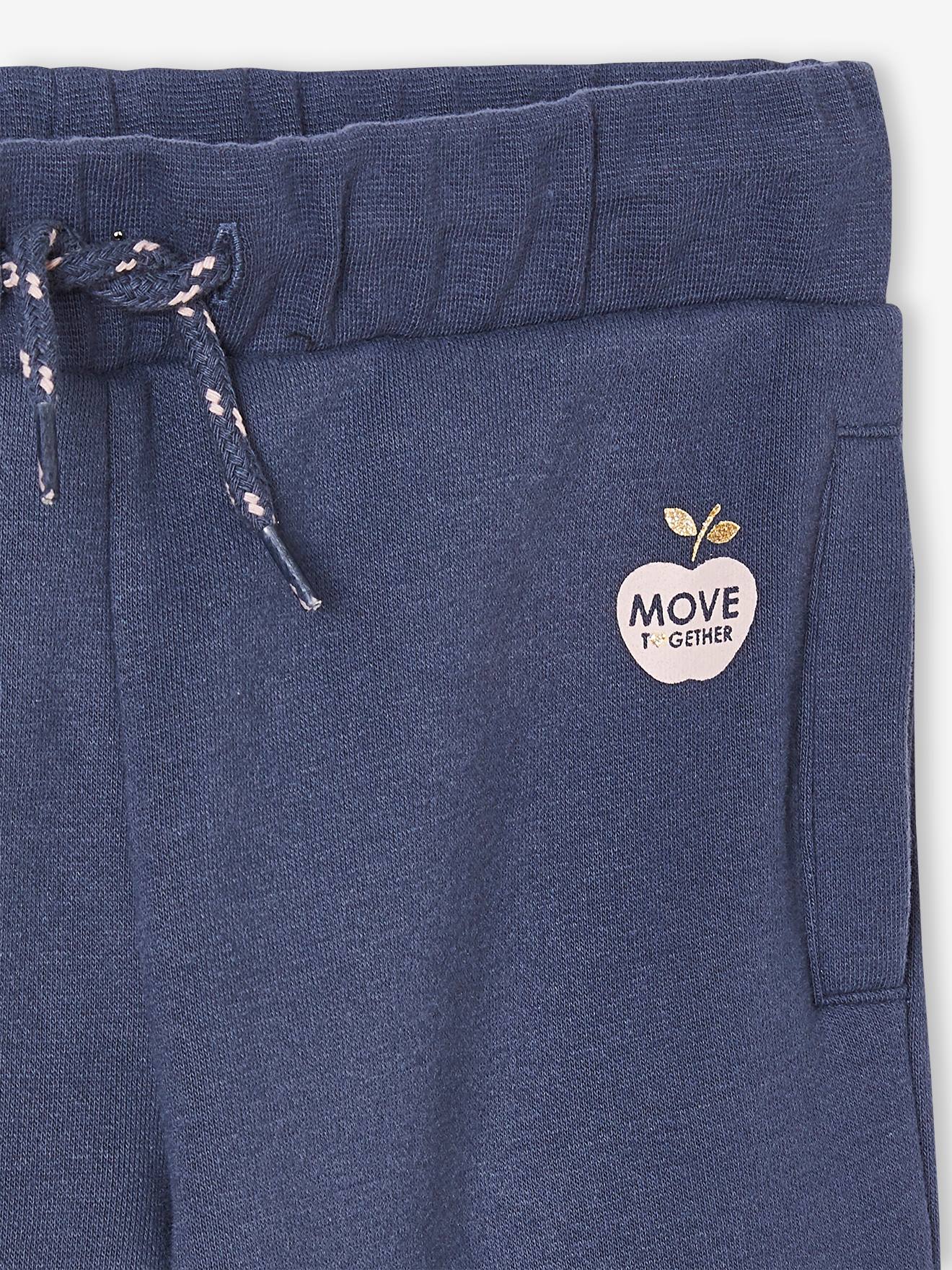 Pantalon jogging Basics fille gris clair chine