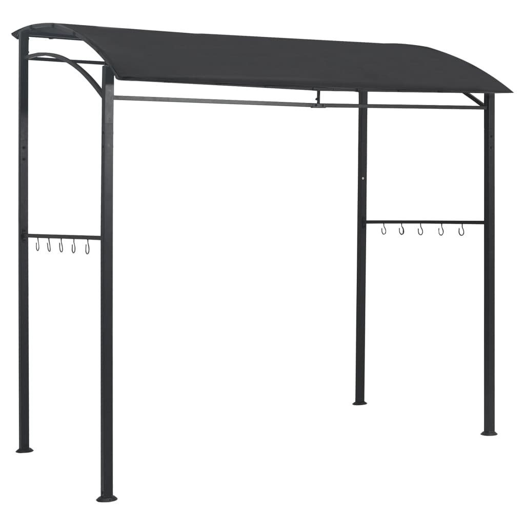 DOTMALL Grillpavillon aus massivem Stahl Grillpavillon mit Flammenschutzdach 215x150x220 cm