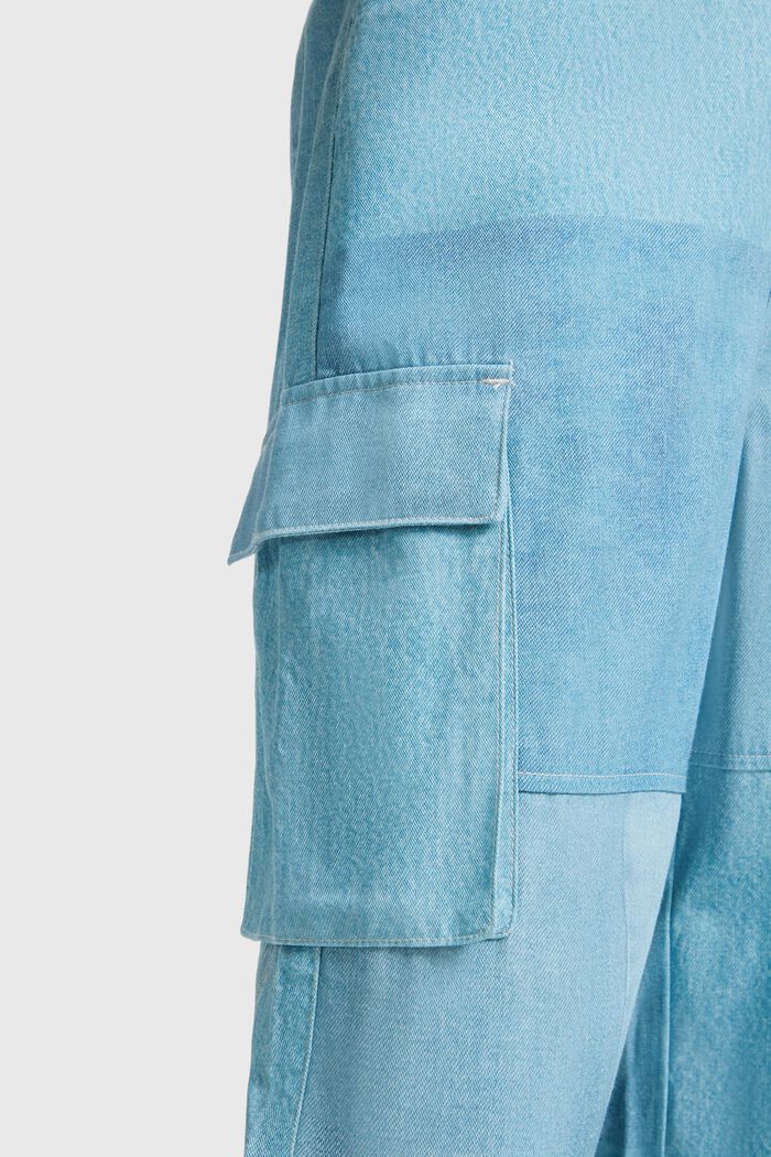 Cargohose im Patchwork-Style mit hohem Bund
