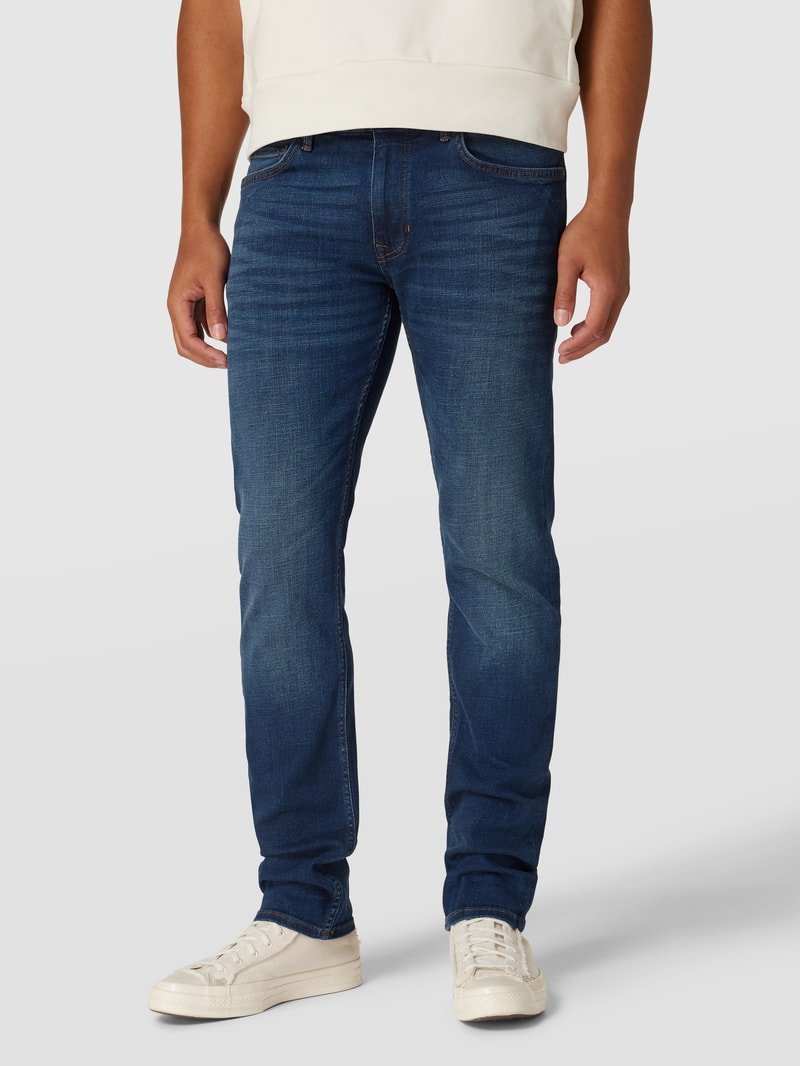 Shaped Fit Jeans im 5-Pocket-Design Modell 'Sjöbo' in dunkelblau