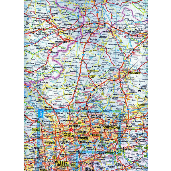 MARCO POLO Länderkarte Deutschland Nord 1:500 000 - Straßenkarte