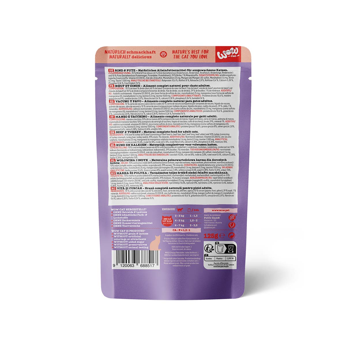 WOW CAT Adult Rind & Pute günstig kaufen bei ZooRoyal
