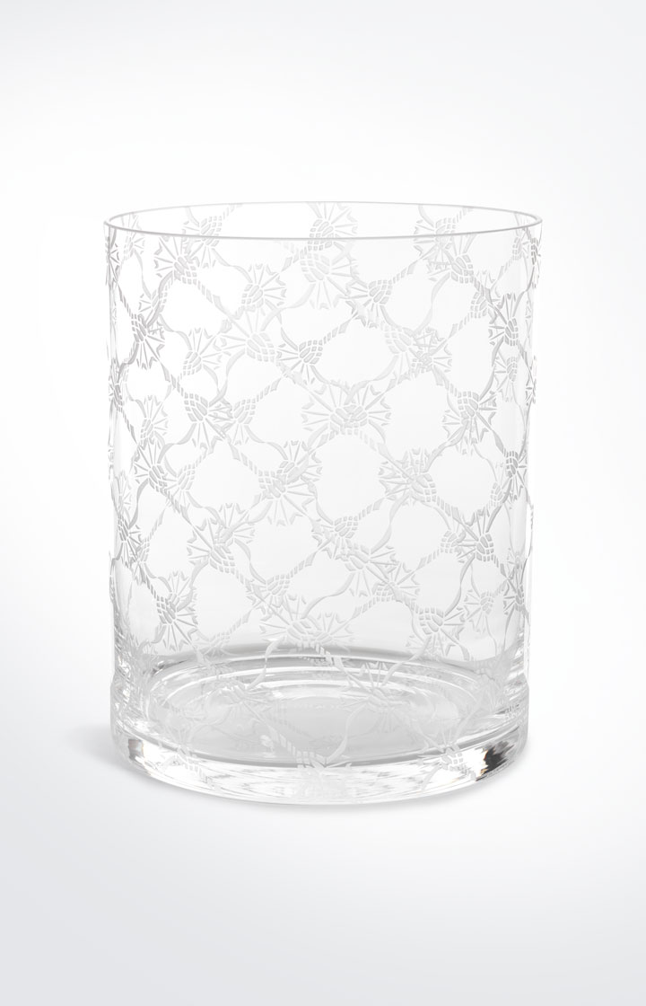 Kristallvase Allover (22x18), Weiß