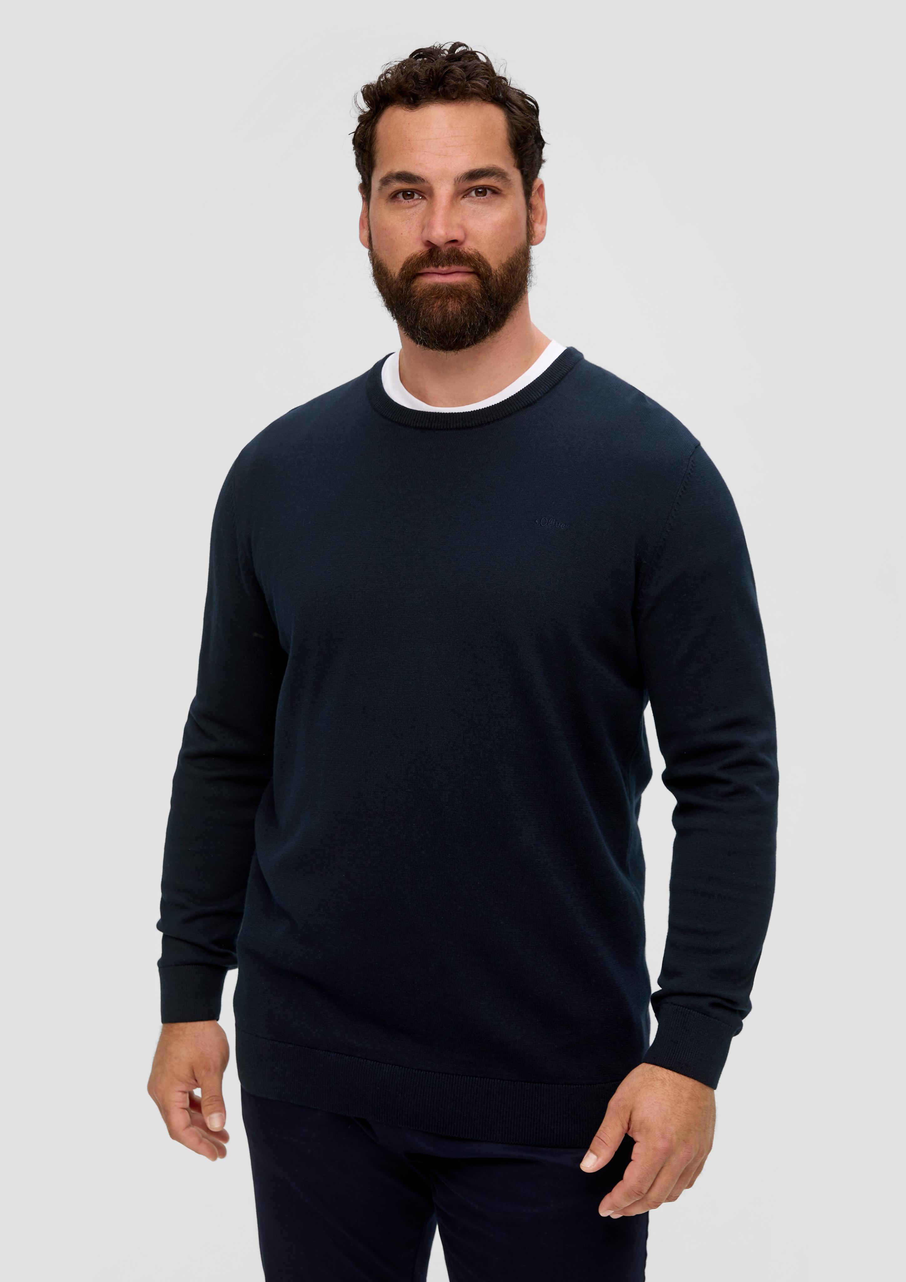 Strickpullover mit Logo-Stickerei  2148210-5978
