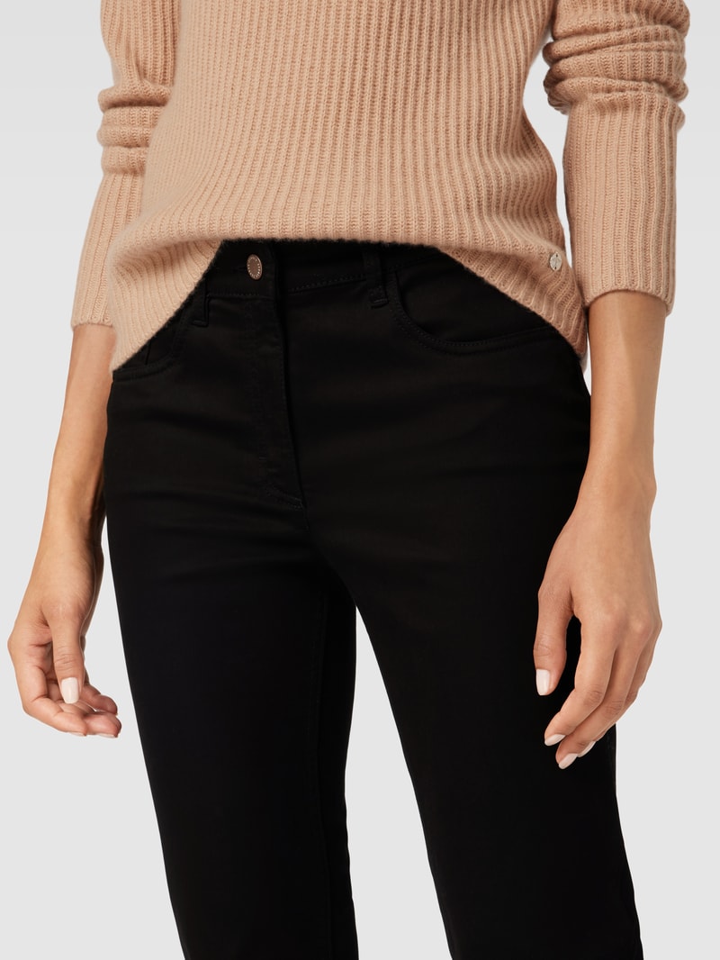 Jeans im 5-Pocket-Design Modell 'CORA' in schwarz