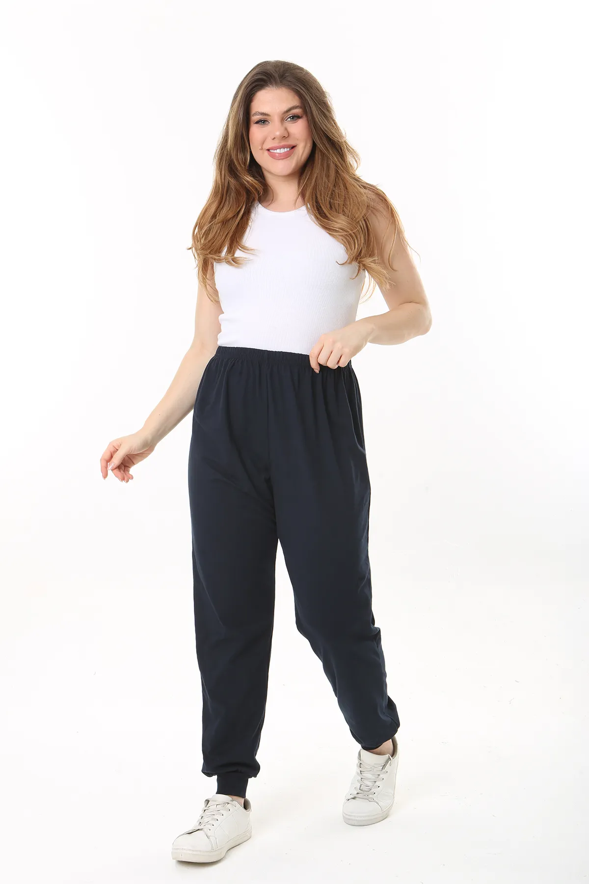 Şans  Große Größen in Sweathose - Dunkelblau - Slim
