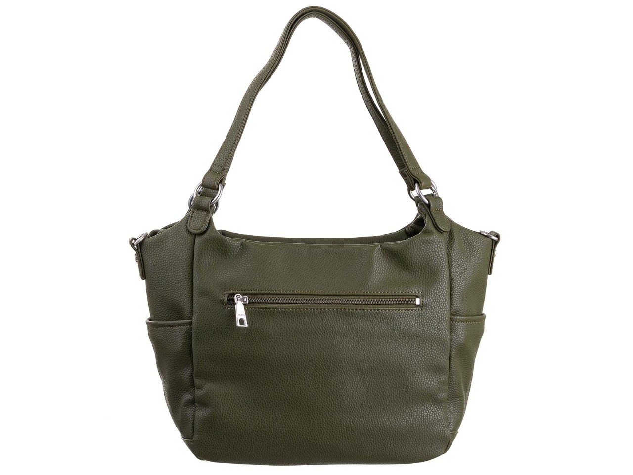 FRANKY Handtaschen khaki PU genarbt