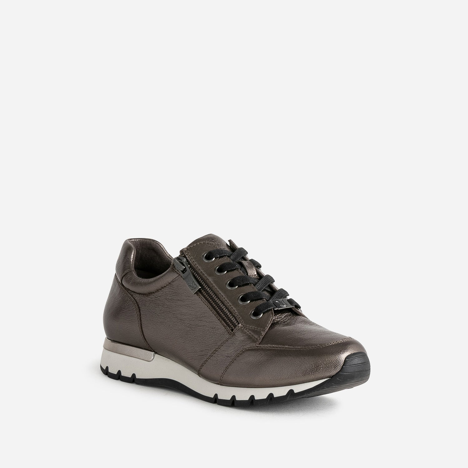 Tennis CAPRICE bronze en cuir