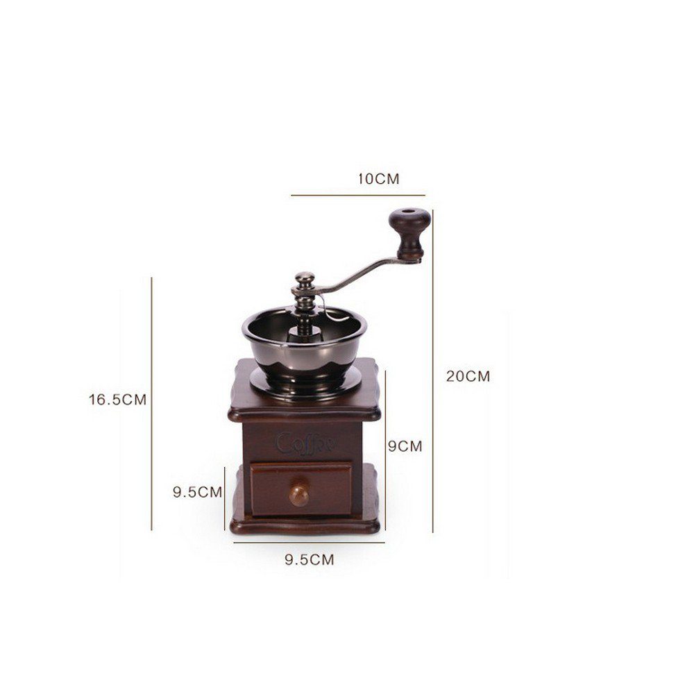 Ronner UG Kaffeemühle Manual Coffee Grinder mit Schublade Kaffeemaschine Siebträgermaschine