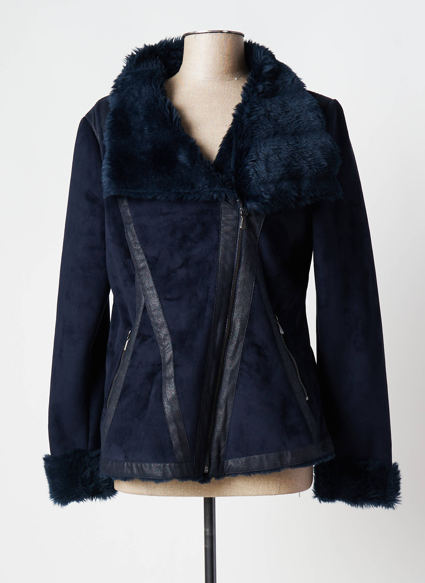 Garella Manteaux Courts Femme couleur bleu