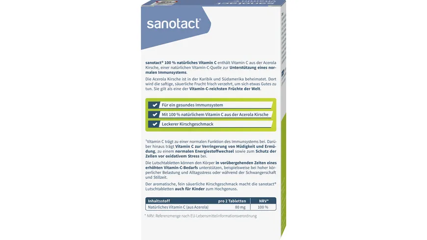 Sanotact 100% natürliches Vitamin C