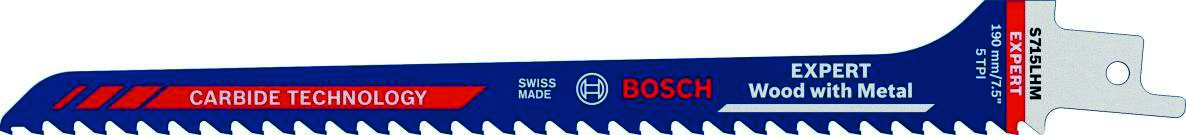 Bosch Blue Zubehör 2608900384 Expert „Holz mit Metall“ S 715 LHM Säbelsägeblatt, 1 Stück