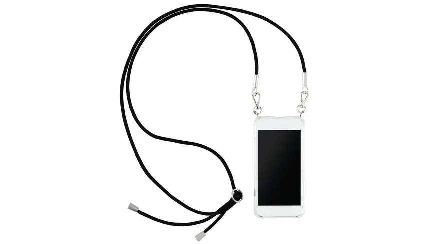Cross-Body-Cover mit Umhängekordel für Samsung Galaxy A7(2018), Transparent