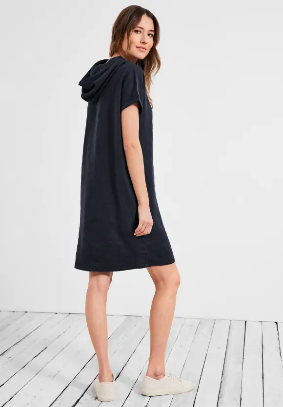 CECIL Leinen Hoodie Kleid