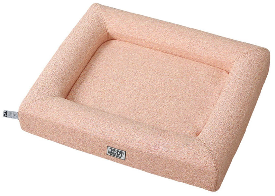 trends4cents DEAR DARLING DD-01APXL Orthopädisches Luxus Hundebett Katzenbett Apricot Gr. XL 90x100cm mit Memory Schaum