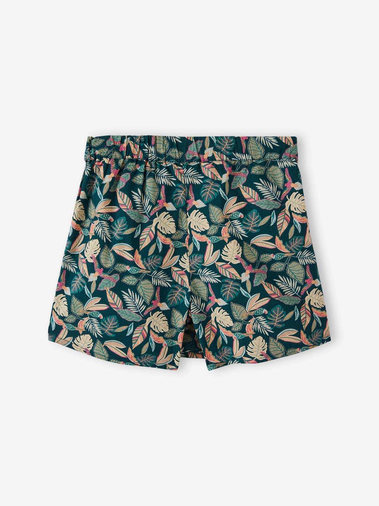 Vertbaudet Mädchen Skort - orange bedruckt