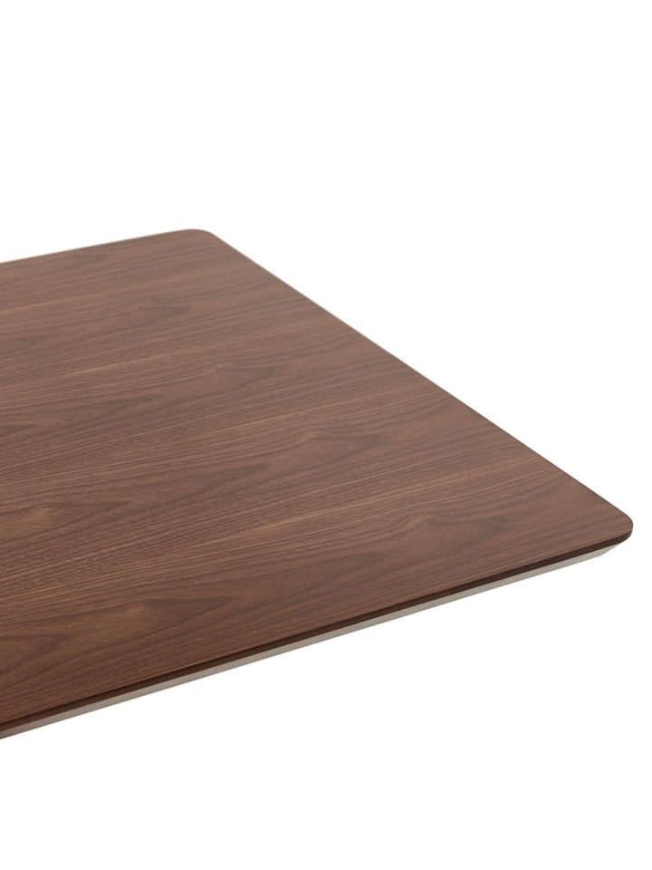 KADIMA DESIGN Stehtisch aus Holz und Metall mit Walnutt Optik | Elegant Modern in Braun günstig kaufen