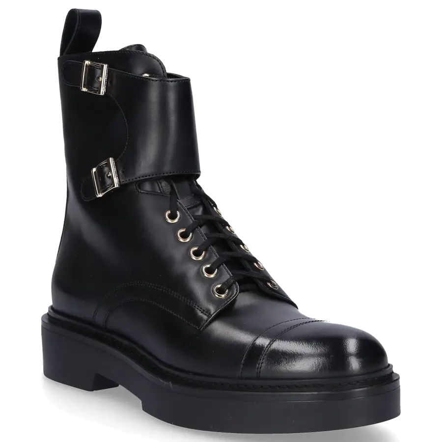 Santoni - Stiefeletten 59003 Kalbsleder - schwarz