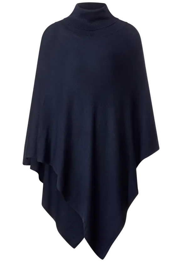 Street One Strickponcho mit Rollkragen