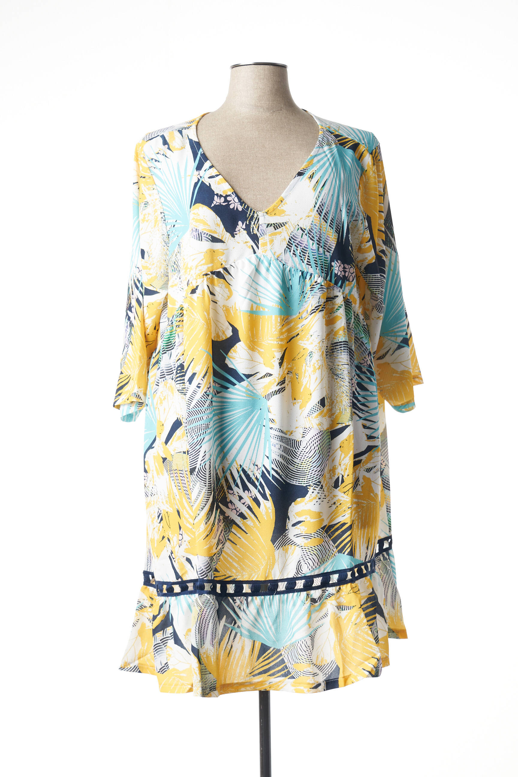 G Oze Tuniquemanchelongue Femme couleur jaune