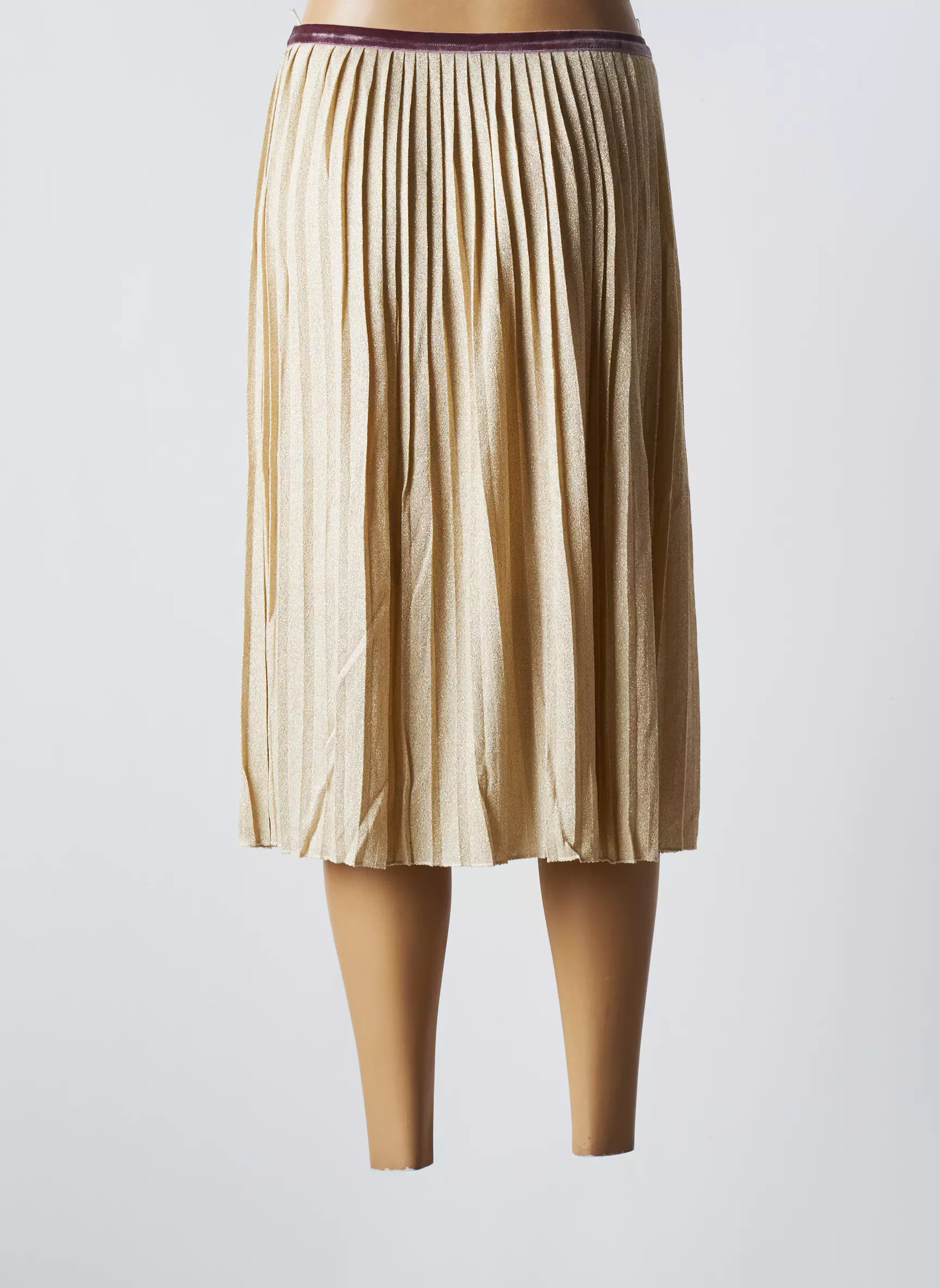 Benetton Jupes Mi Longues Femme couleur beige
