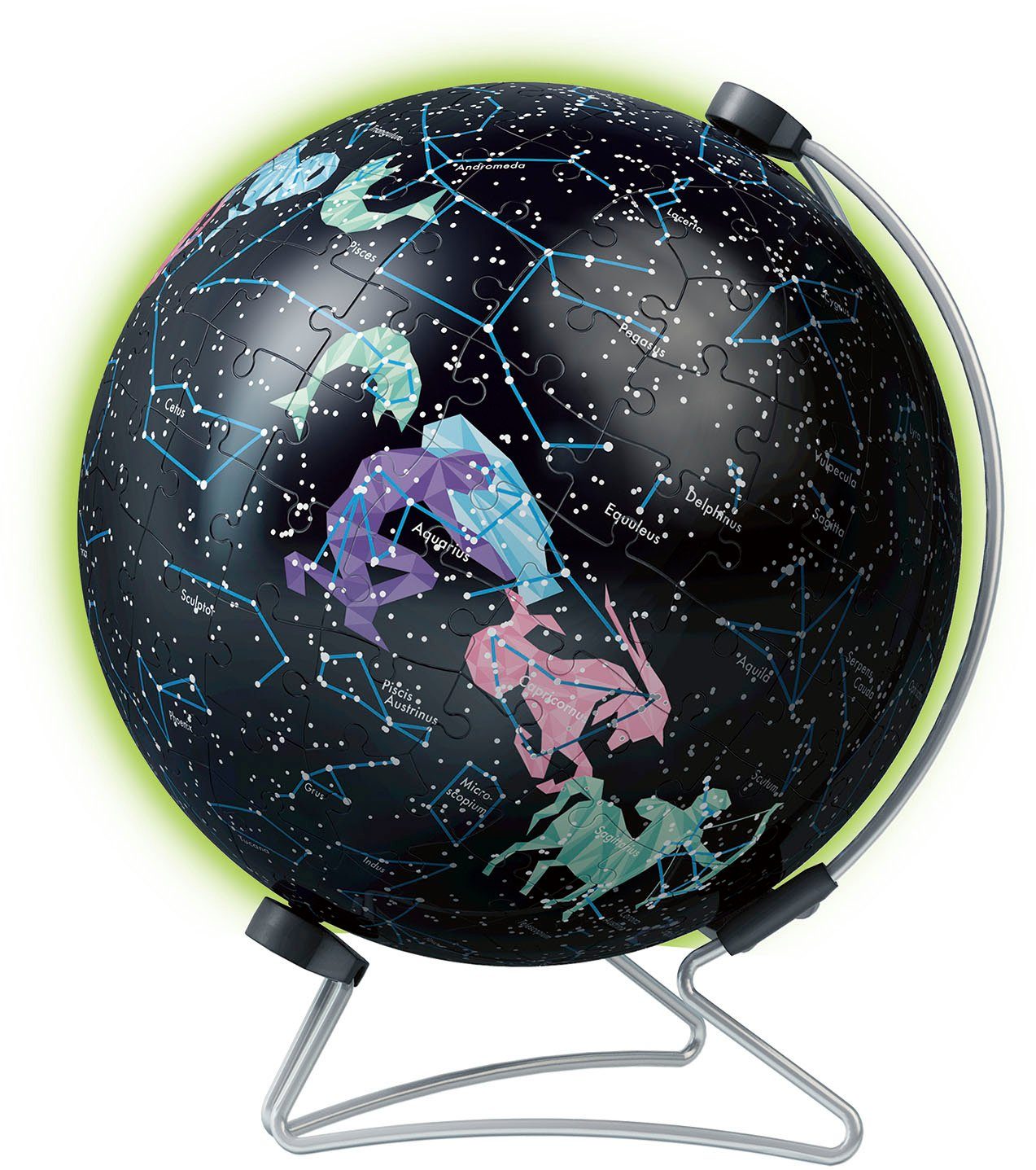 Ravensburger 3D-Puzzle Glow In The Dark - Sternenglobus, 190 Puzzleteile, Made in Europe; FSC® - schützt Wald - weltweit