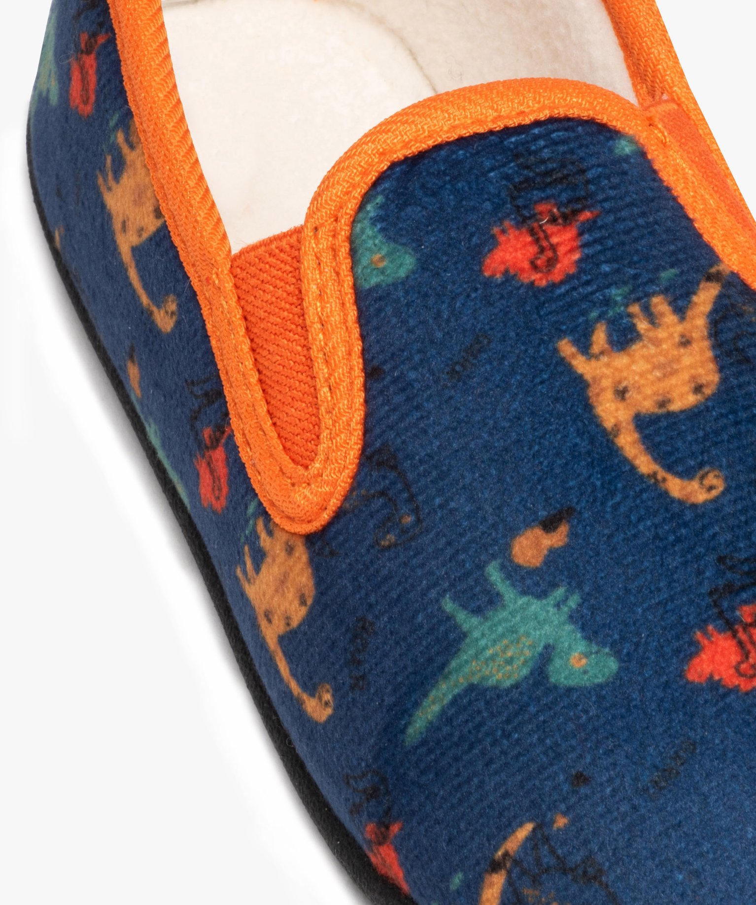 Chaussons Garçon à motifs dinosaures bleu | GEMO