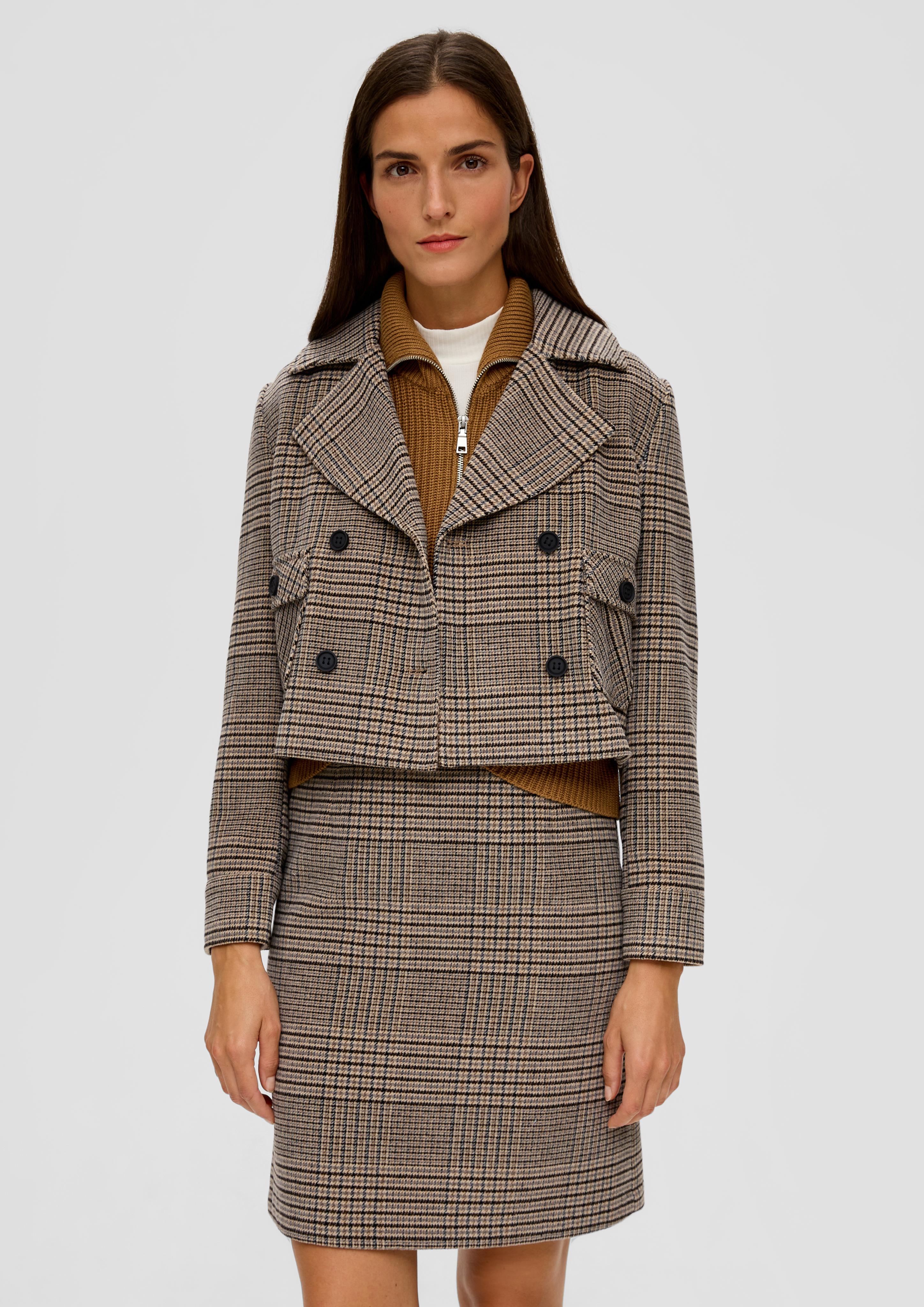 Cropped Blazer aus Wollmix  2135863-99N2