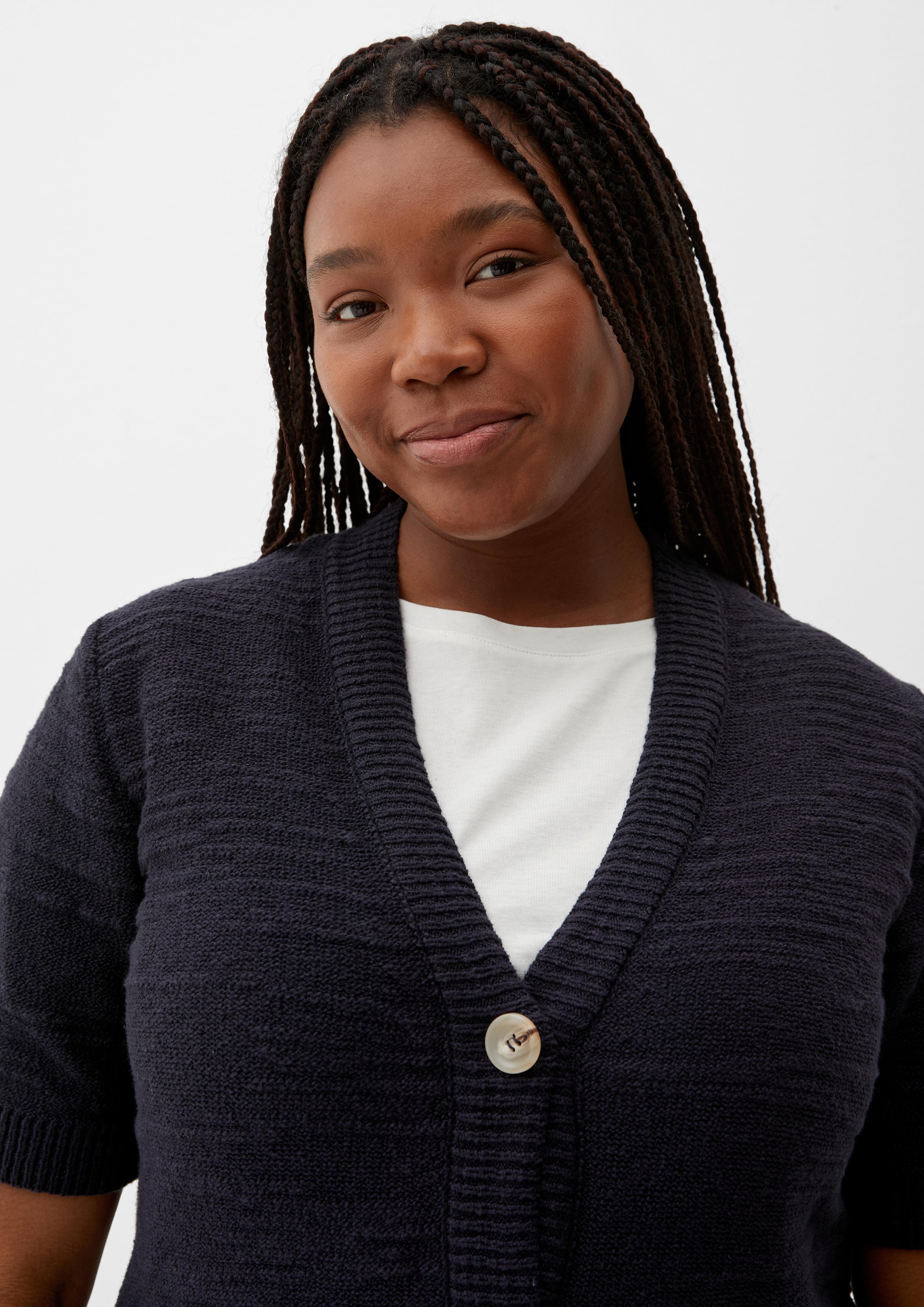 Strickjacke mit kurzem Ärmel  2133206-5976