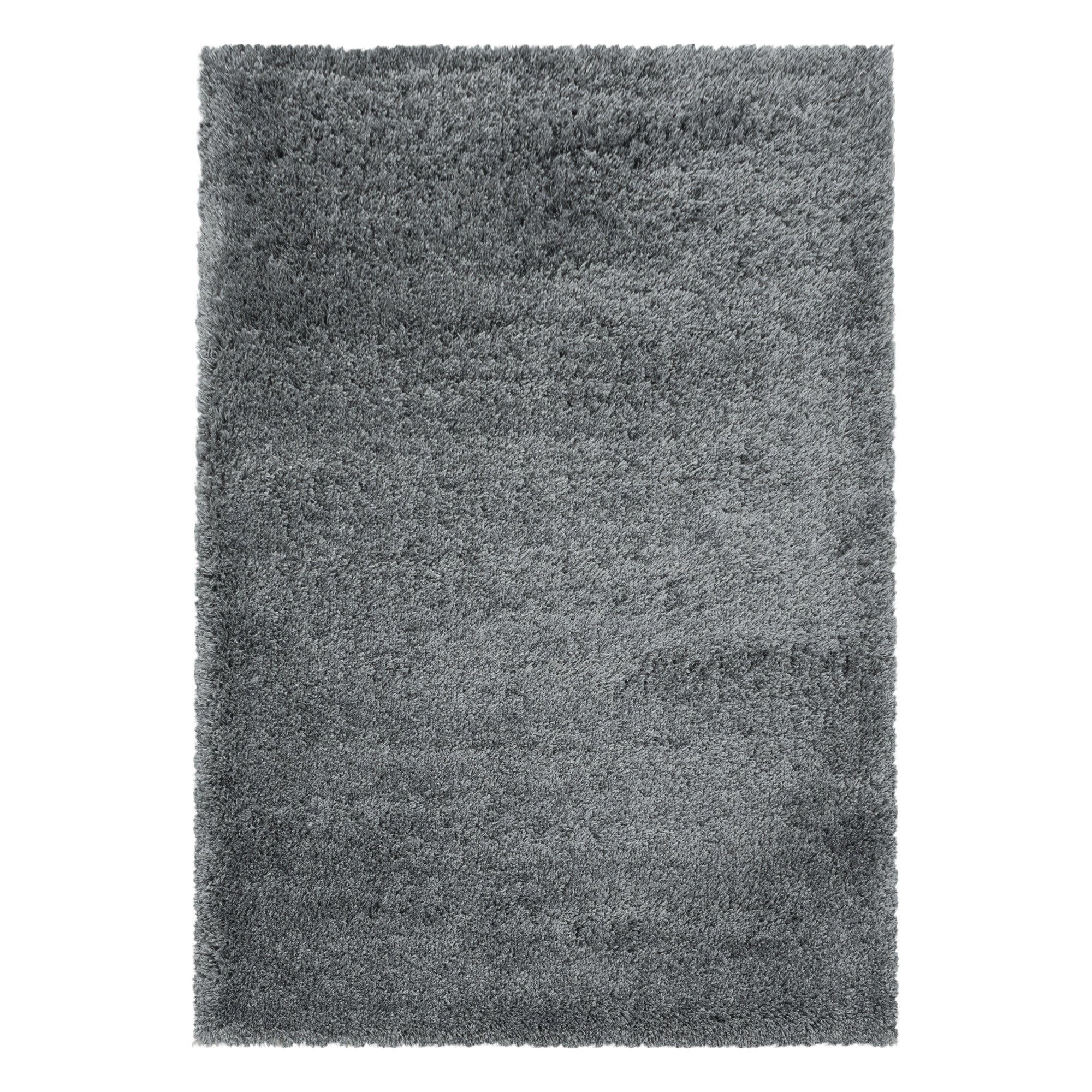Hochflor-Teppich kuschelweicher Langflorteppich, Uni Shaggy - supersoft, Giancasa, Höhe: 50 mm, Wohnzimmer Esszimmer Schlafzimmer