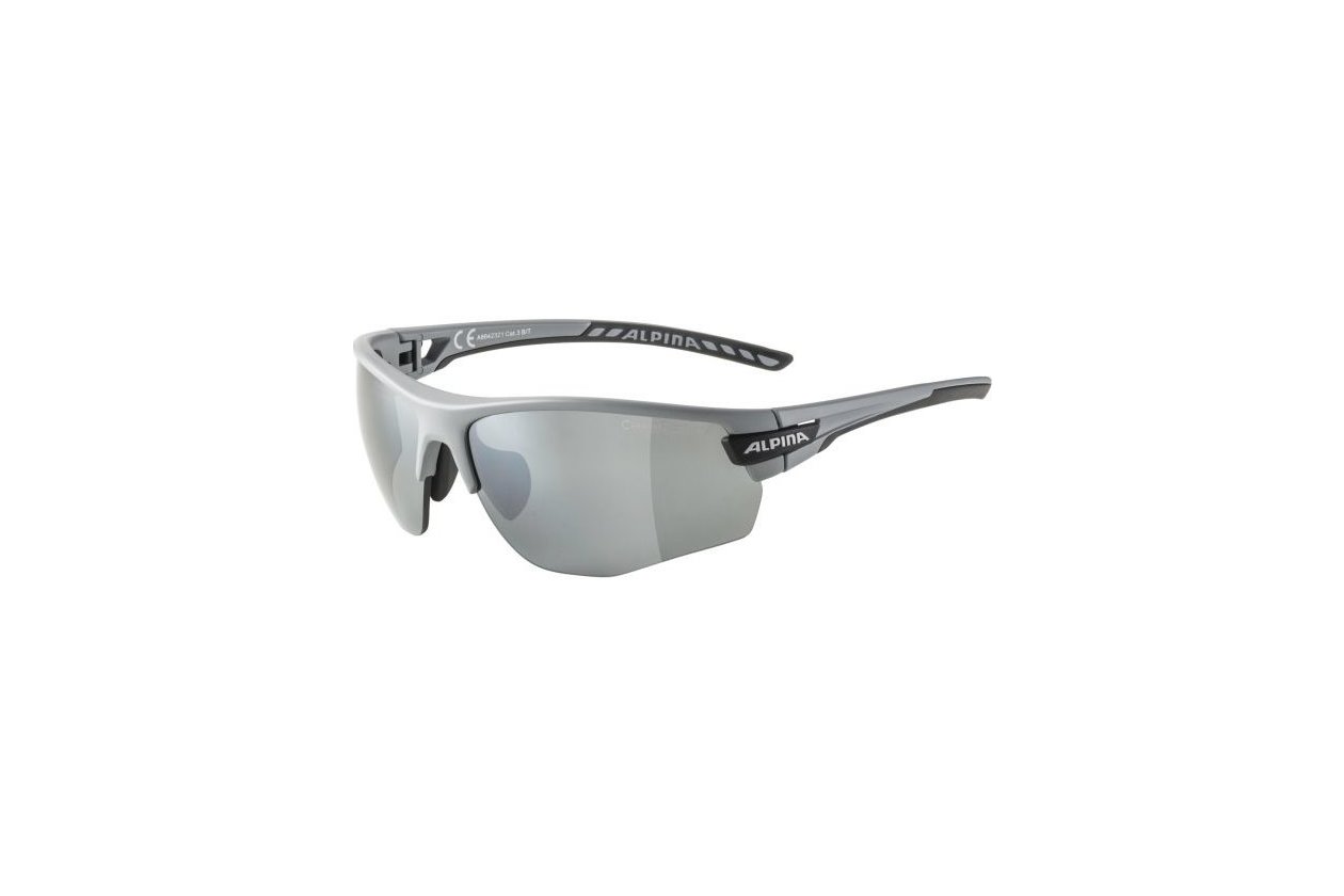 Alpina Tri-Scray 2.0 HR grey matt  / black-clear-orange mirror
