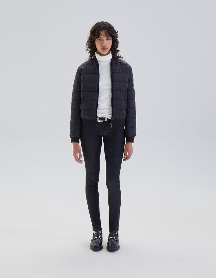 Jean SLIM noir taille basse femme