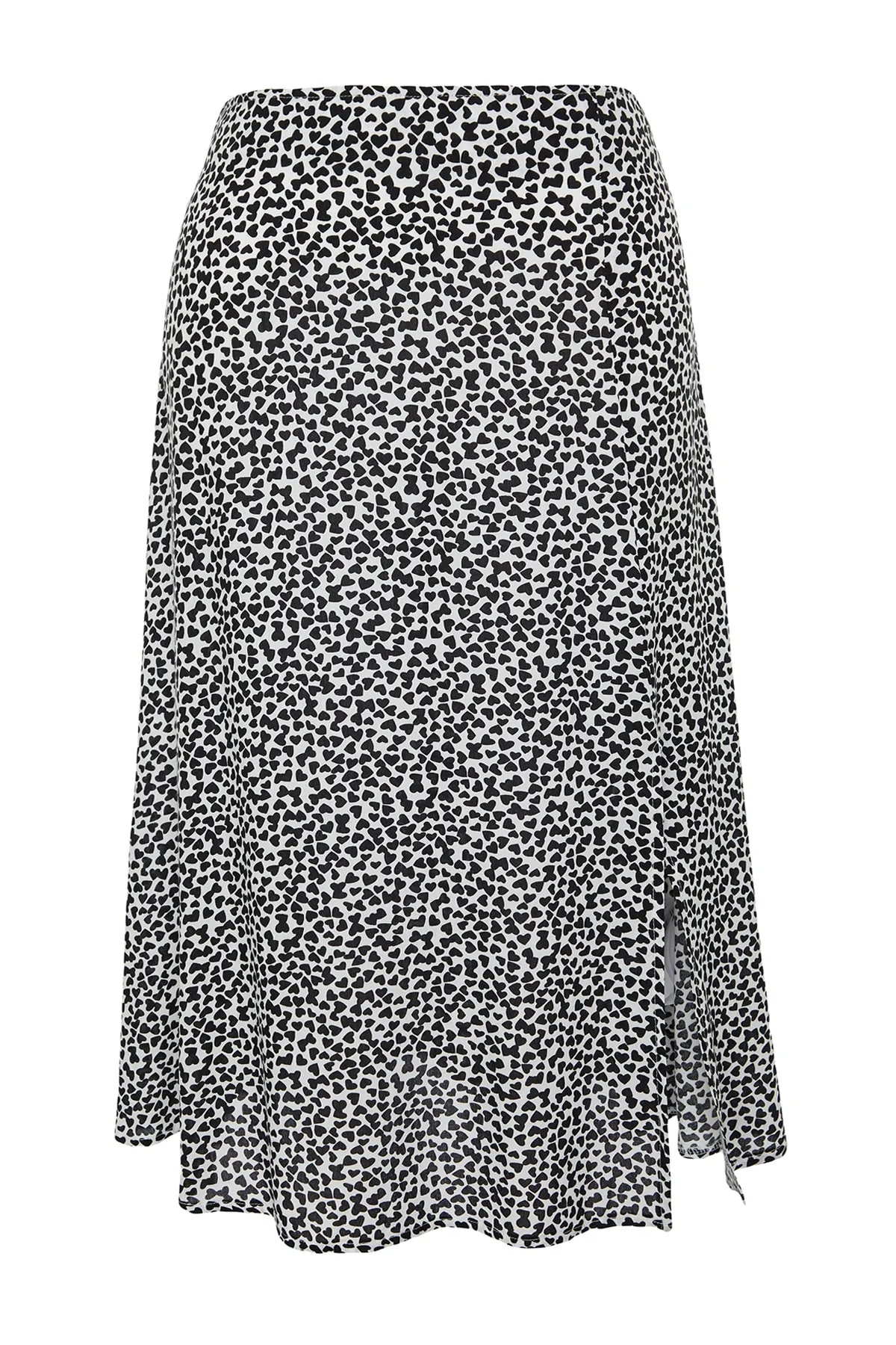 Trendyol Curve  Schwarzer Rock aus gewebter Viskose mit Schlitz TBBSS22AZ0001