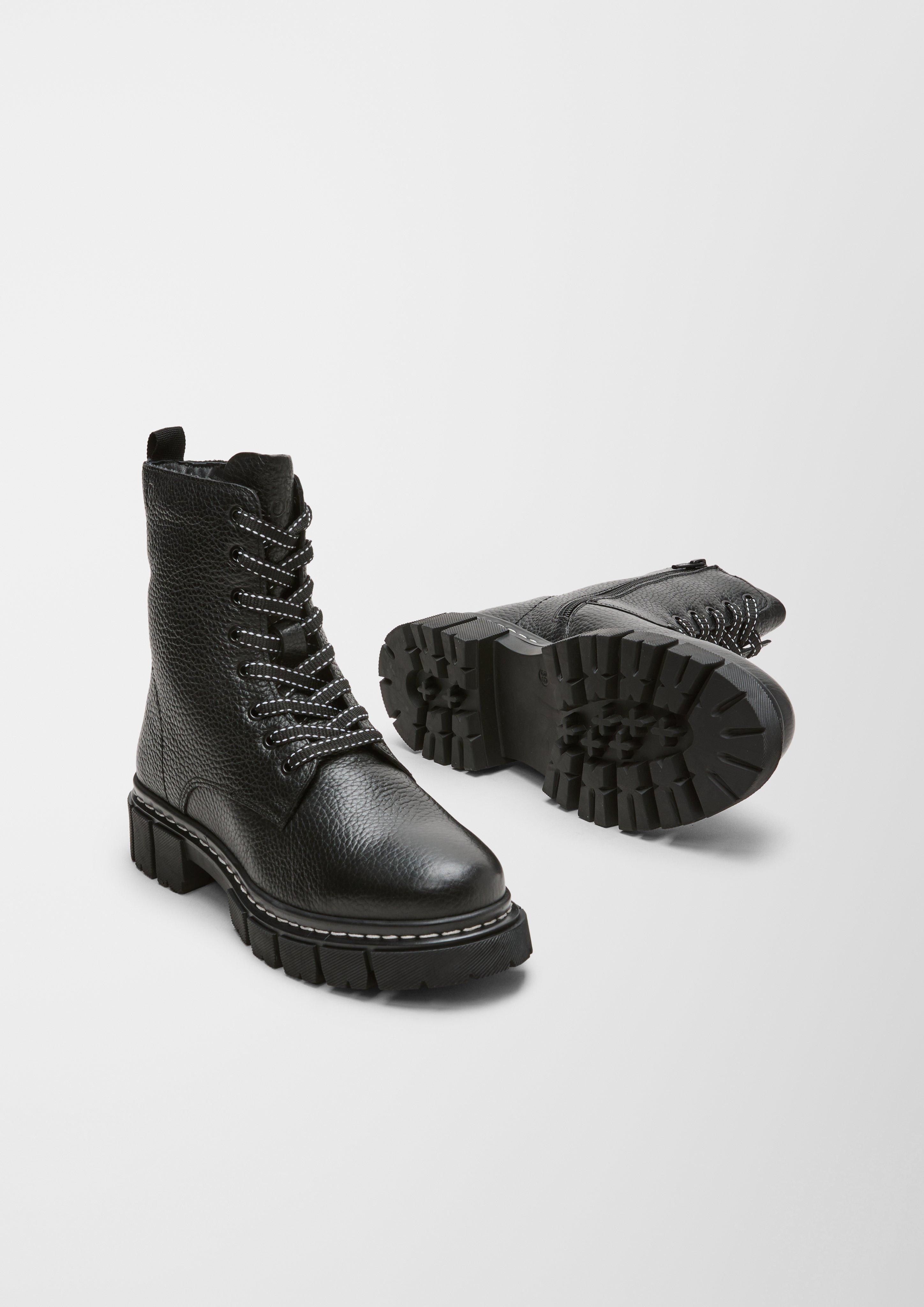 Gefütterte Lederboots  6006607-001