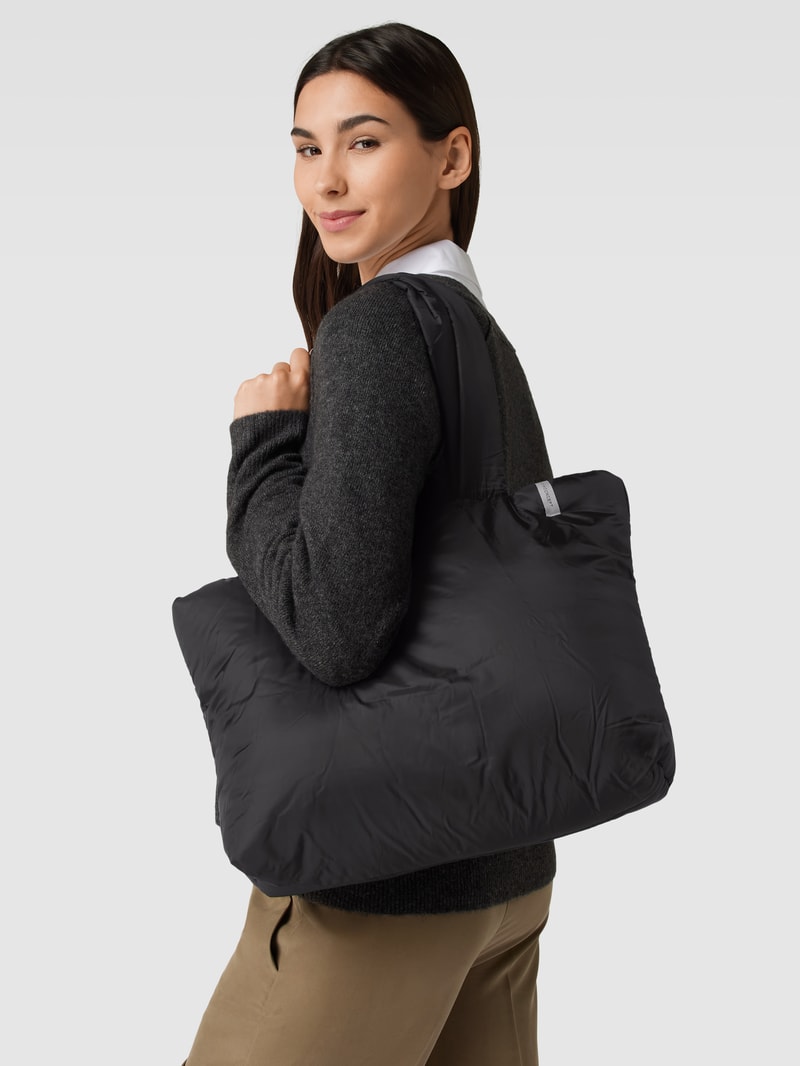 Shopper mit Label-Detail Modell 'Misca' in schwarz
