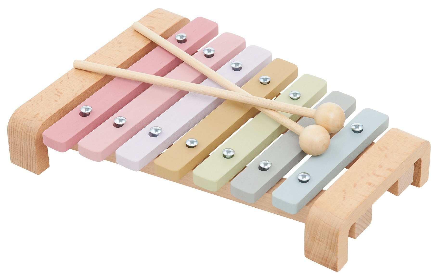 Mamabrum Glockenspiel Holzbecken - Xylophon für Kinder, Farben des Regenbogens