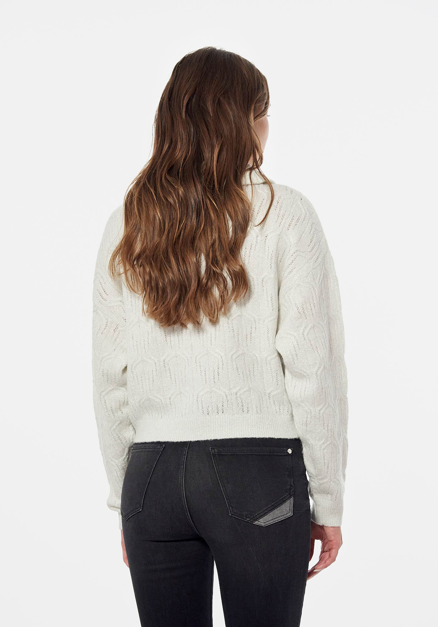 FAIL   Pull blanc pailleté Femme