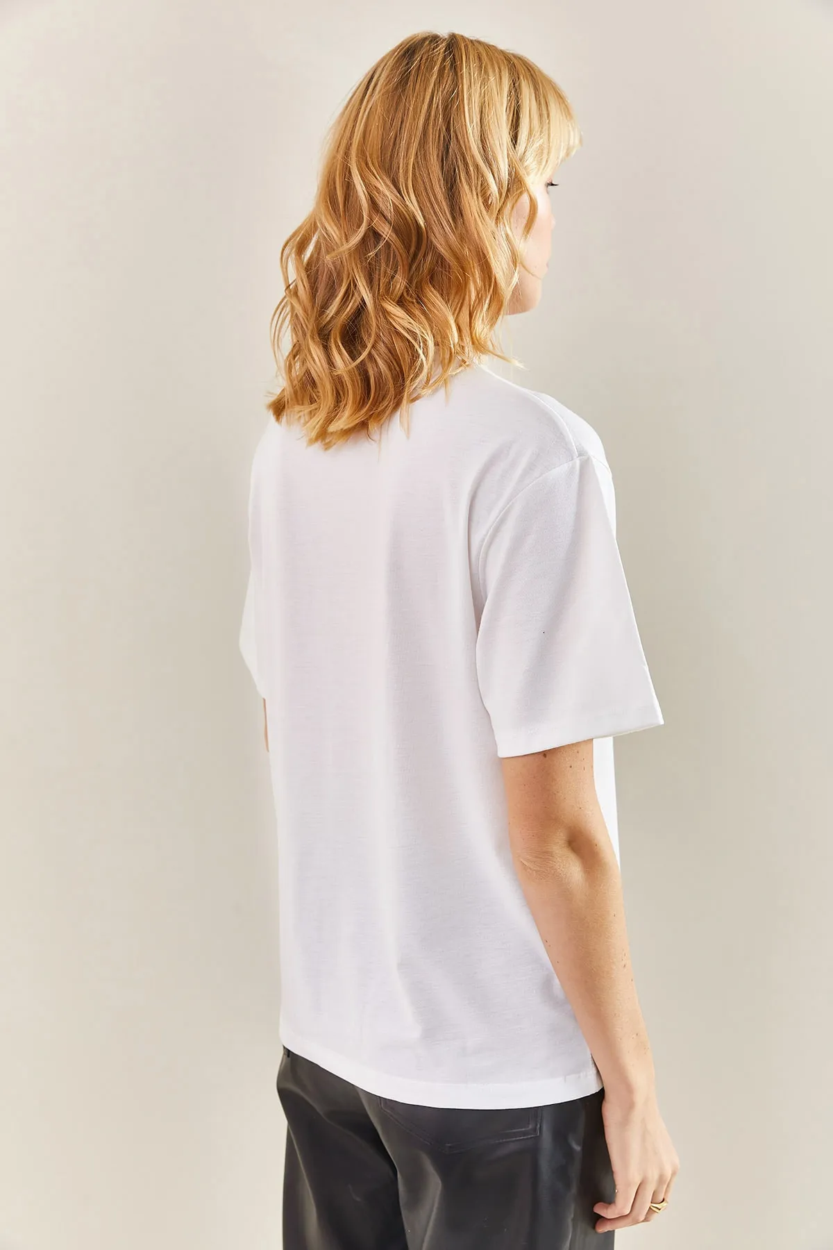 Bianco Lucci  Damen-T-Shirt mit Rosenmuster