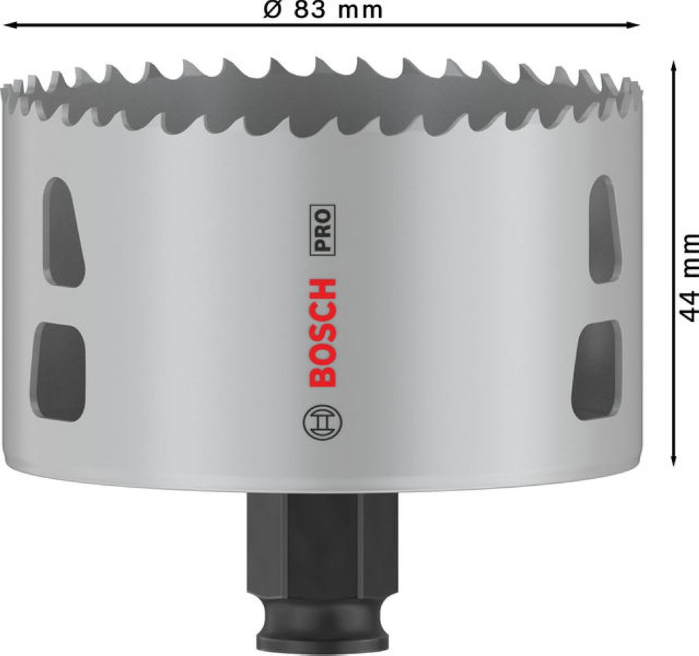 Bosch Blue Accessories 2608594404 PRO Multi Material PC Plus hulsav 83 mm