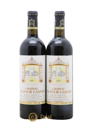 Château La Tour Carnet 4ème Grand Cru Classé  1997 - Lot de 2 Bouteilles