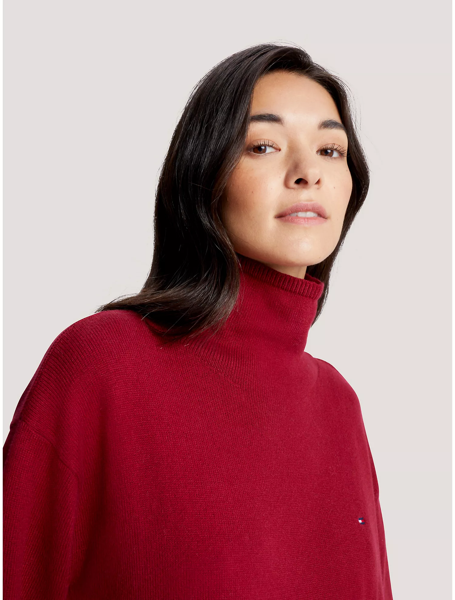 Relaxed Fit Mockneck Sweater