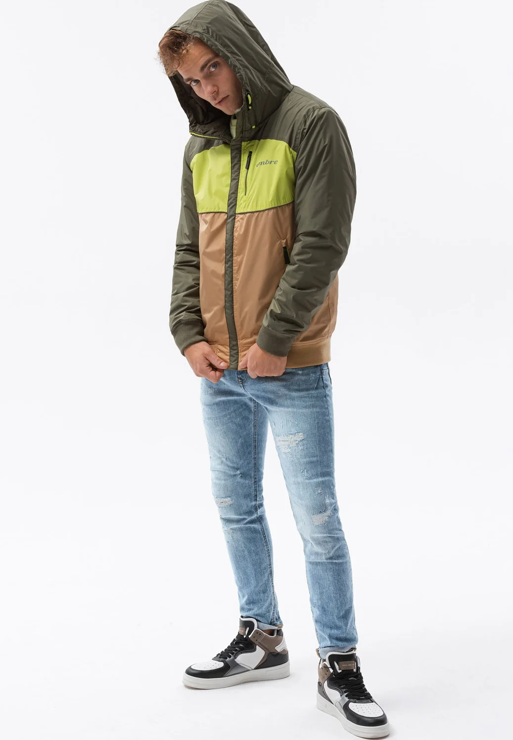 Chaqueta de entretiempo ombré