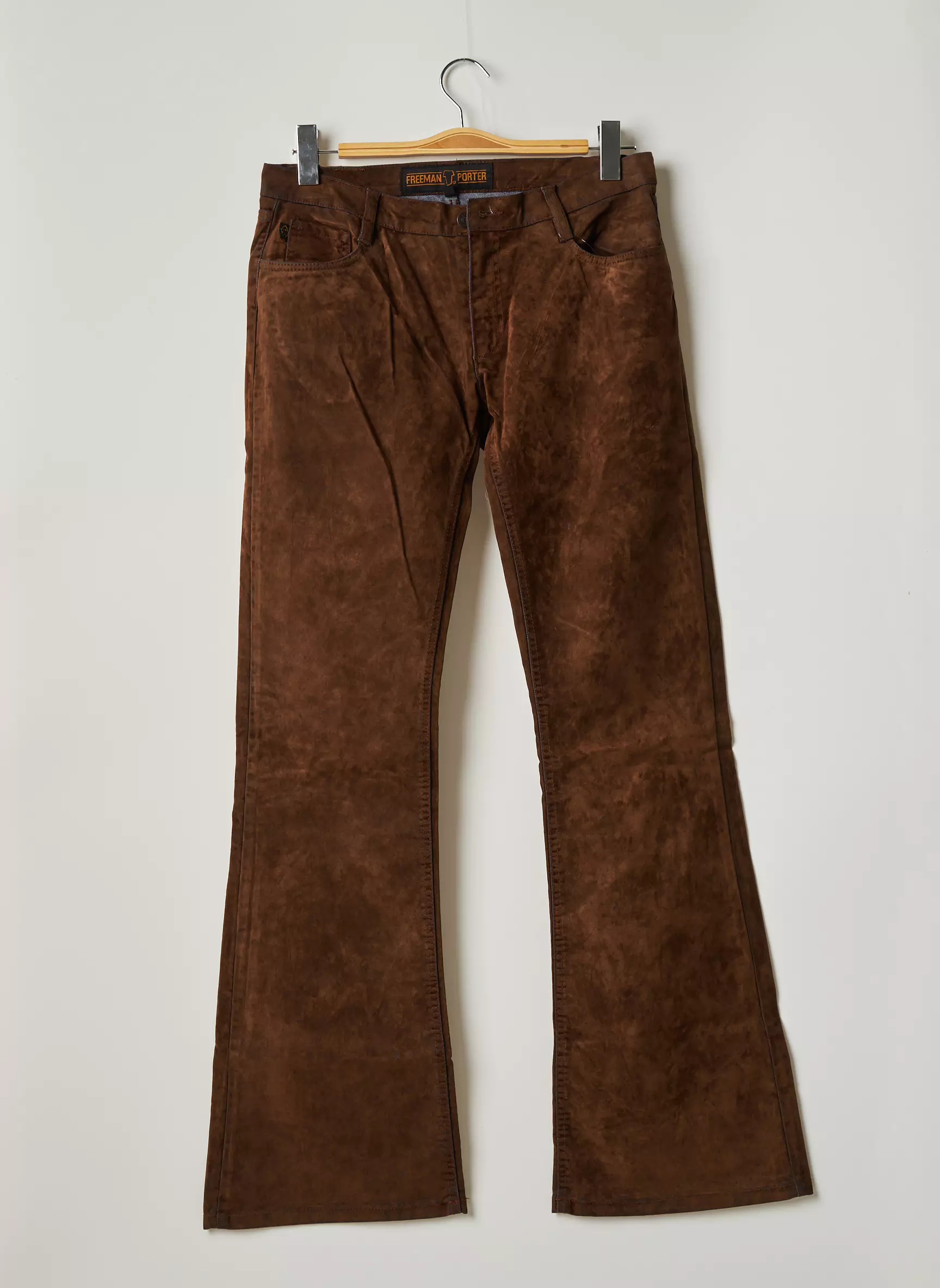 Freeman T Porter Pantalons Flare Femme couleur marron