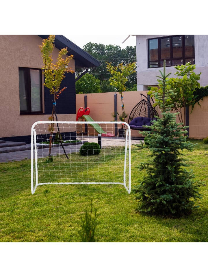 relaxdays Fußballtor in Weiß - (B)124 x (H)96 x (T)61 cm günstig kaufen onesize