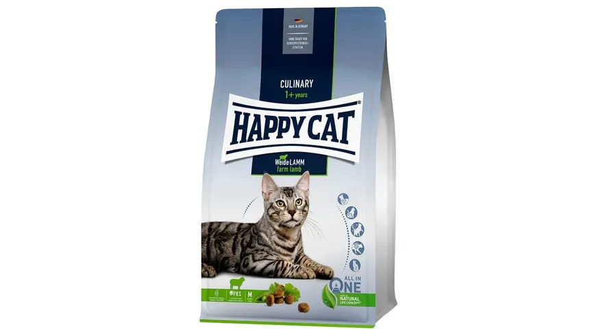 Happy Cat Katzentrockenfutter Culinary Adult Weide Lamm 1,3kg 1.3 kg