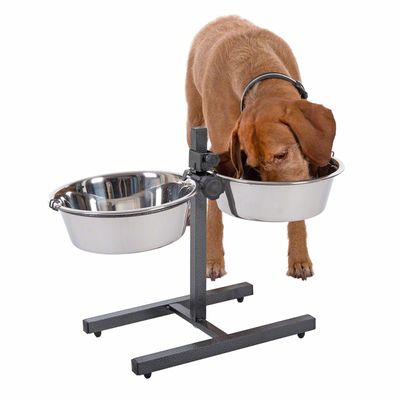 Hundebar inklusive 2 Edelstahlnäpfe
