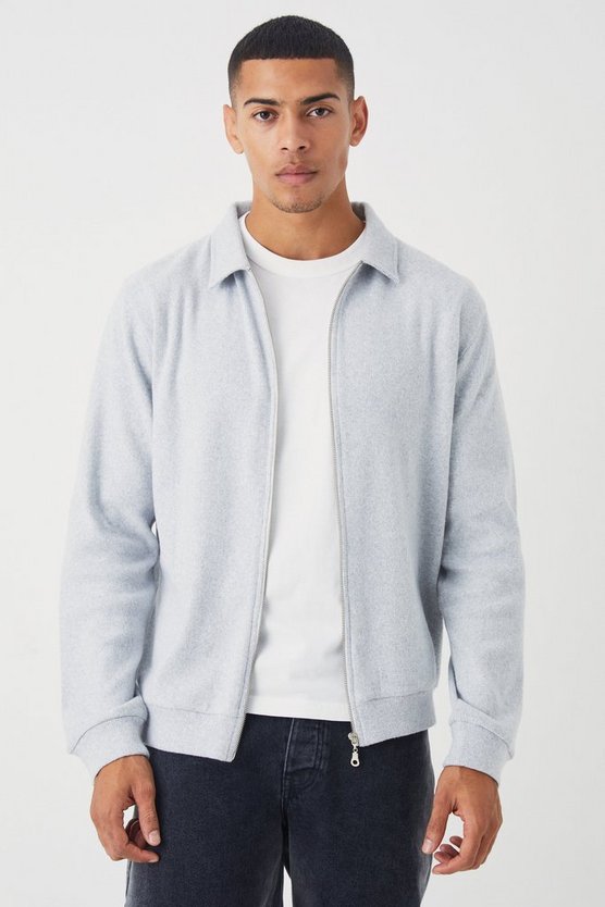 Ottoman Overshirt mit Reißverschluss