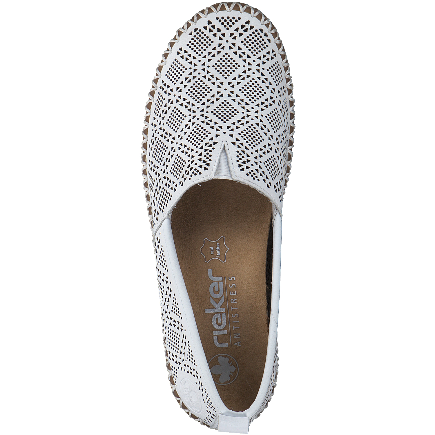 Rieker M2851, Slipper, Damen, Weiß